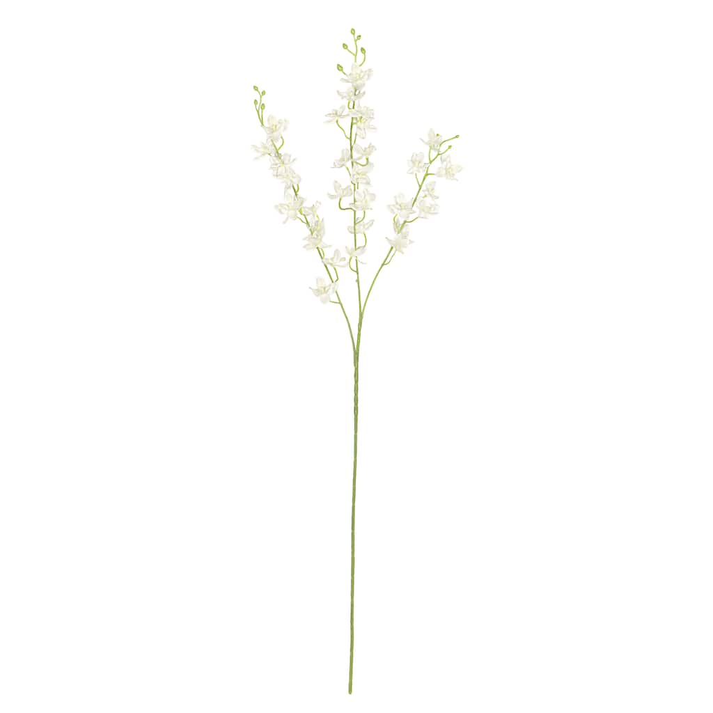 Set of 4 Petite Cream White Artificial Dendrobium Orchid Flower Stem Spray 34in - 34" L x 4" W x 4" DP