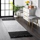 preview thumbnail 32 of 31, Nuloom Hand-woven Leather/ Cotton Tassel Area Rug 2'6" x 8' Runner - Silver - Runner