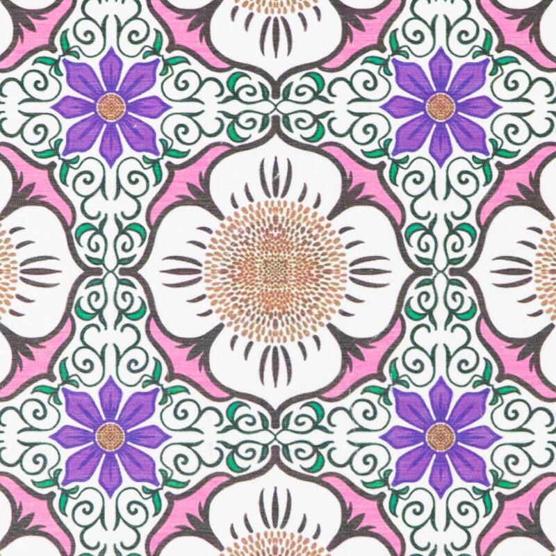 Artsy Mats Flower White Stone Non Slip Bath Mat