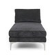 preview thumbnail 22 of 31, Beamon Contemporary Fabric Chaise Lounge by Christopher Knight Home - 69.00" L x 29.00" W x 30.00" H
