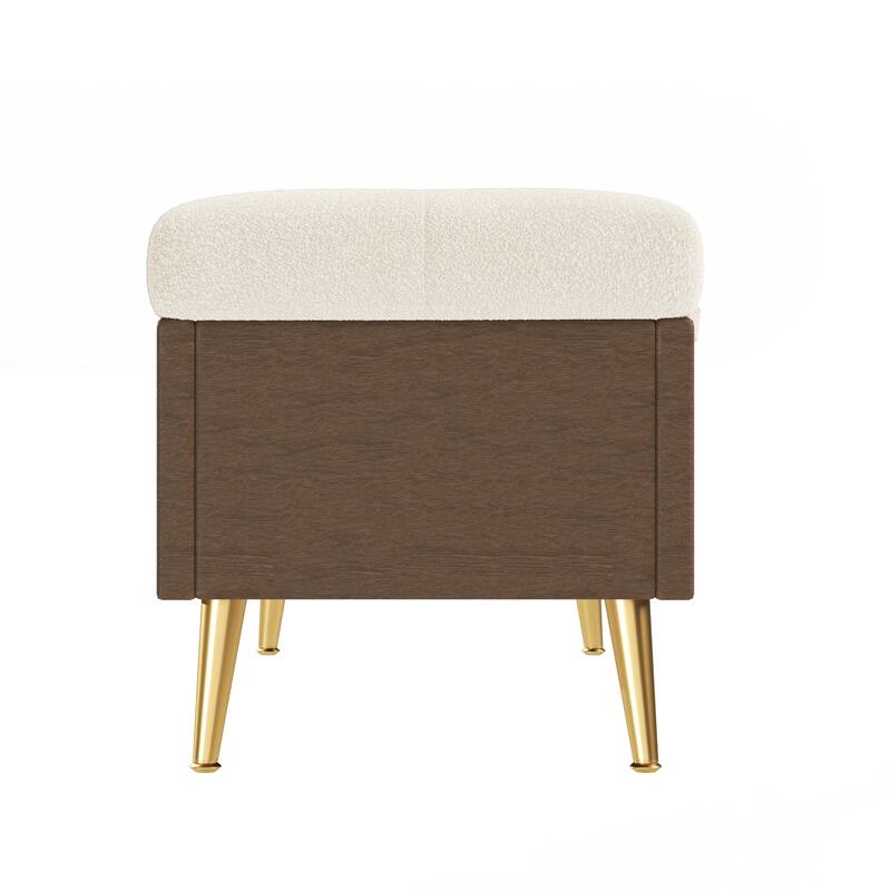 Modern Storage Ottoman Bench Upholstered Bedroom Bench