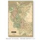 preview thumbnail 2 of 8, Thomson's Map of Germany -Premium Gallery Wrapped Canvas