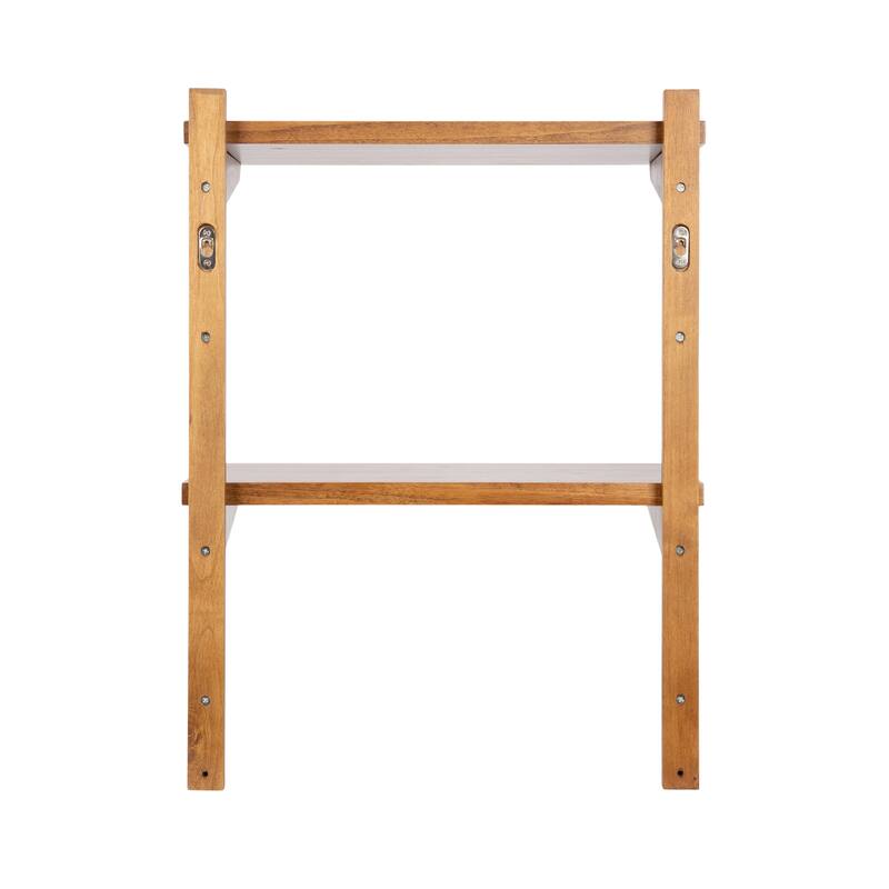 Kate and Laurel Meridien Floating Side Table Wood