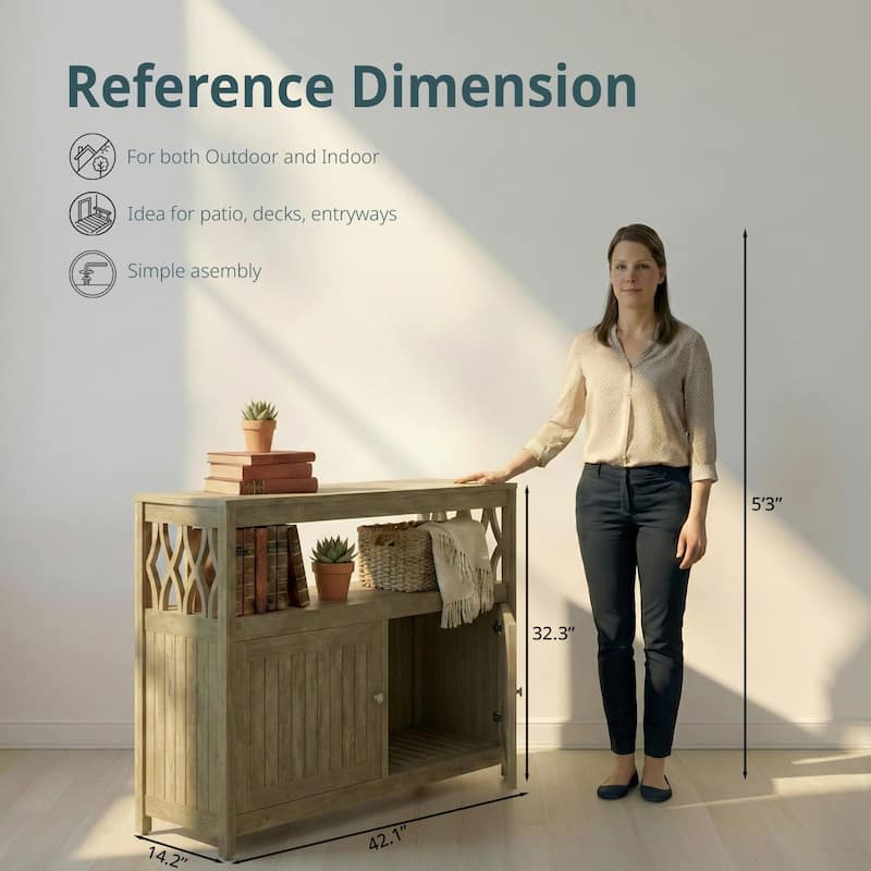 DTY Outdoor Living Longs Peak Eucalyptus Sideboard