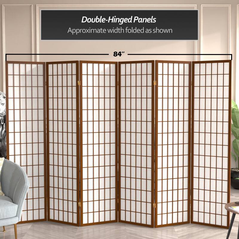 Wood and Rice Paper Windowpane Shoji Screen (China)