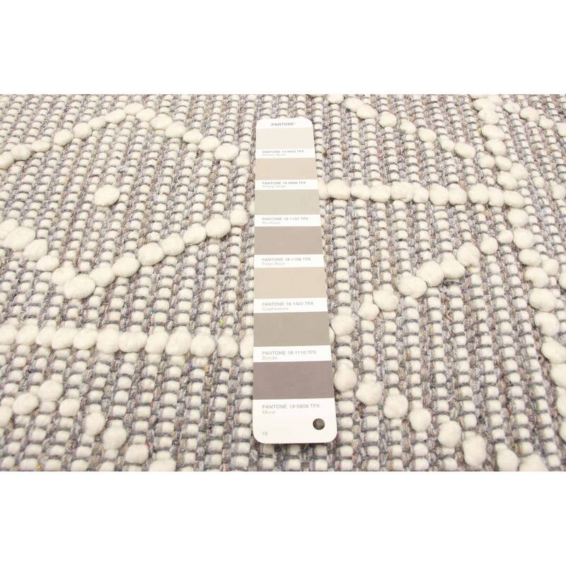 ECARPETGALLERY Braid weave Sienna Taupe Wool Rug - 5'11 x 9'0