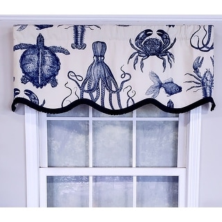 RLF Home Design Aquarium Provance Window Valance