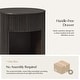 preview thumbnail 15 of 22, Bert Modern 22" Tall Round Solid Wood Full Assembly End Table WIth Storage By HUALALA HOME