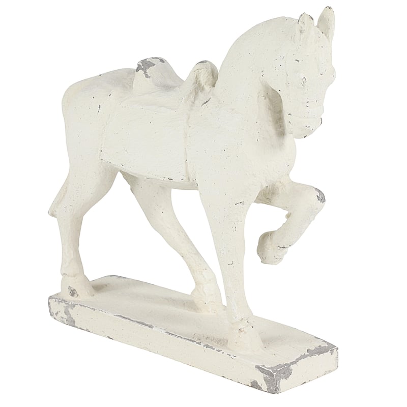Fiberglass Horse Decorative Sculpture - White - Roche River Decor