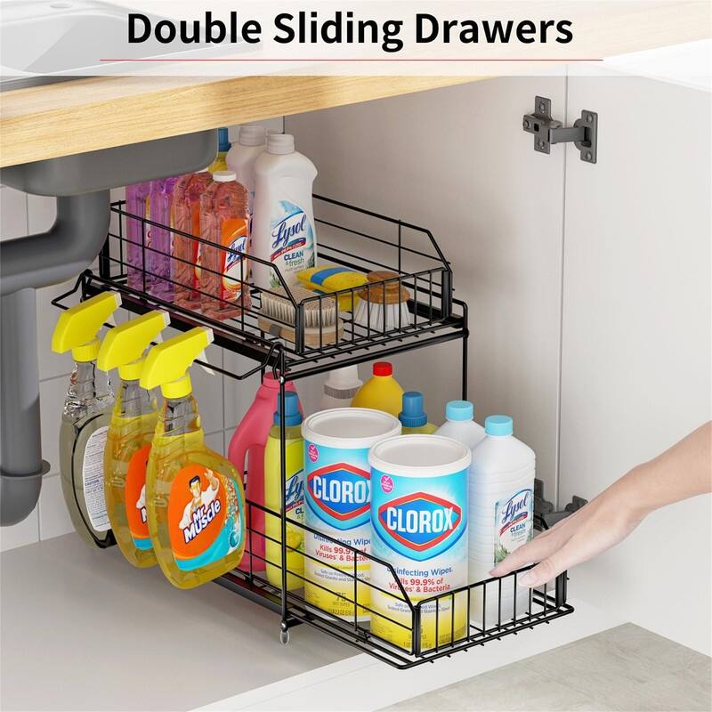 Under Sink Organizer - 14.2"D x 9.8"W x 14.5"H