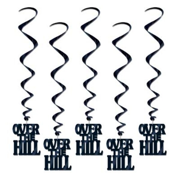 Shop Pack Of 30 Black Over The Hill Hanging Birthday Party