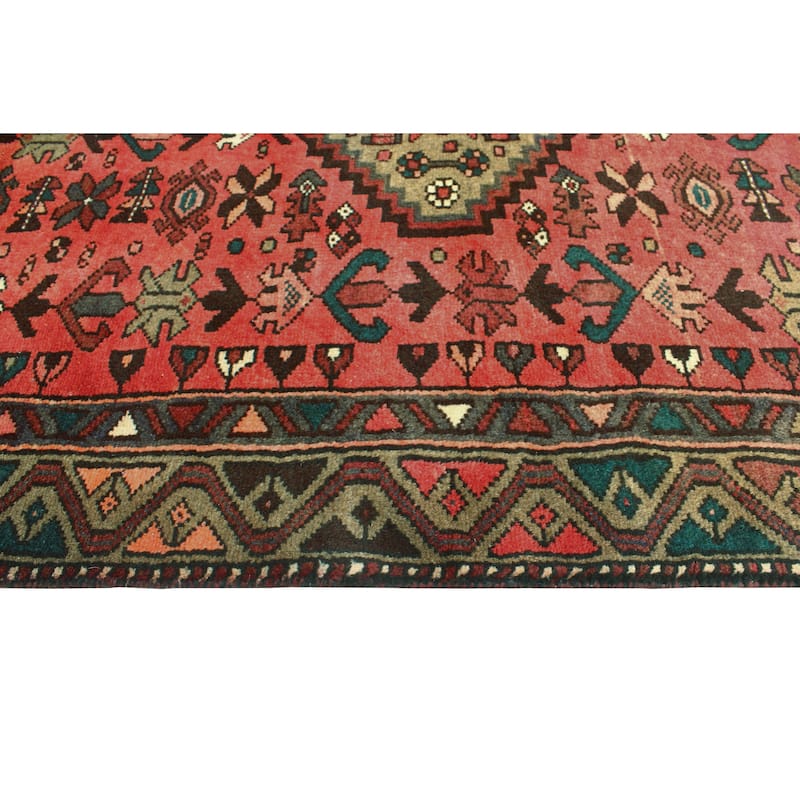 Fine Vintage Distressed Lilah Red/Brown Runner - 3'3" x 9'2"