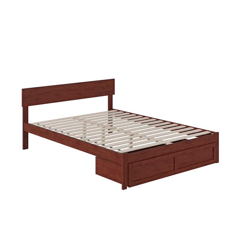 AFI Boston Platform Bed with Foot Drawer