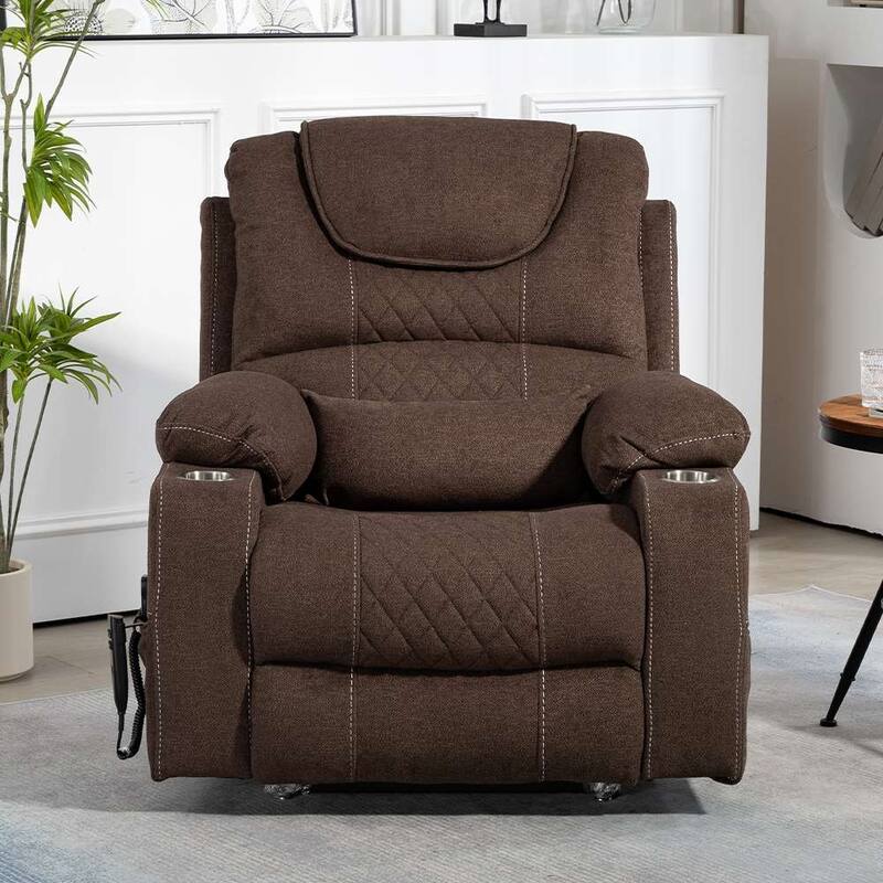 Upgraded Flagship Dual Motor Independent Control Oversized 180° Lay Flat Power Lift Recliner Chair