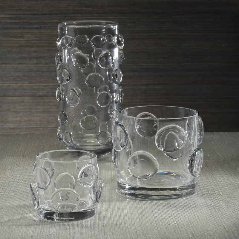 Celeste Glass Candle Holder