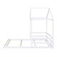 preview thumbnail 5 of 13, Wood Full Size House Bed with Guardrail, Floor Bed with Slats Support