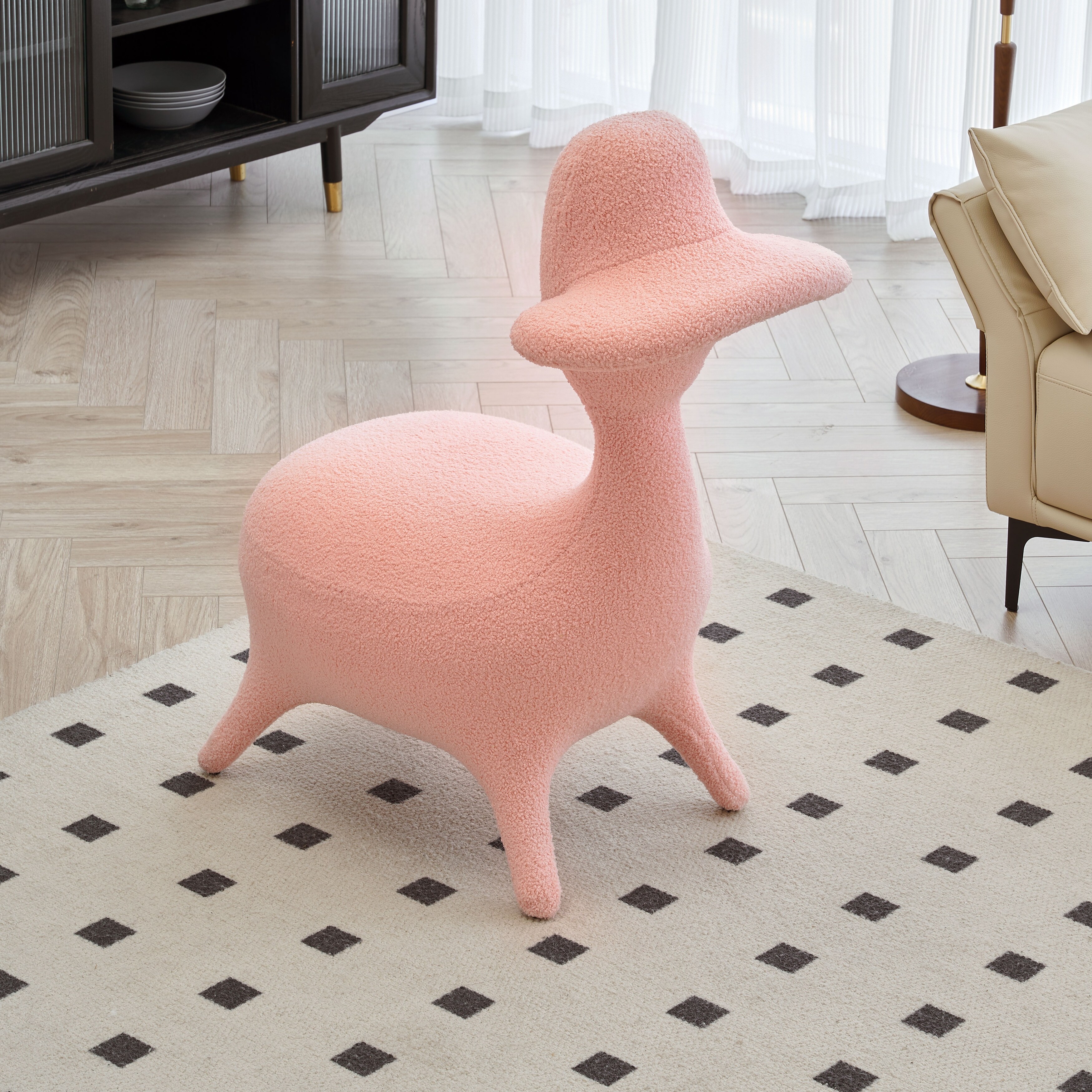 Sherpa floor chair outlet