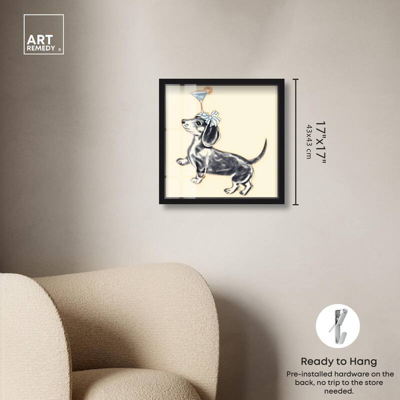 Martini Pup I Shadowbox by Art Remedy
