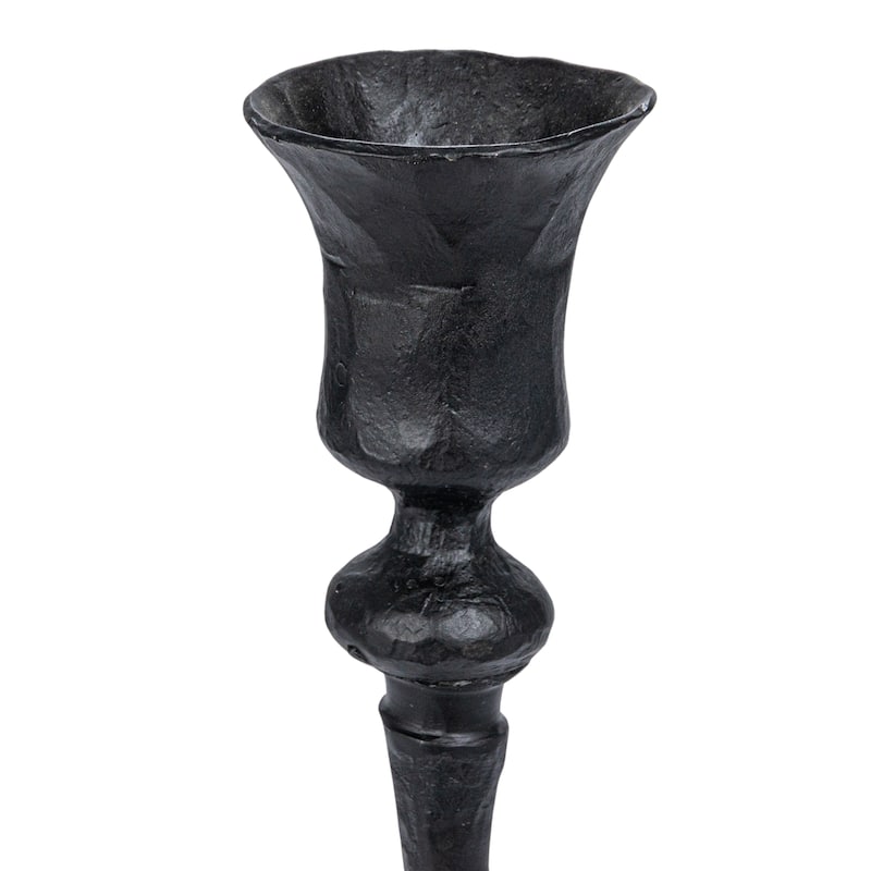 Decorative Hand-Forged Metal Taper Holder