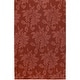 preview thumbnail 30 of 44, Hand Loomed Crete Casual Solid Tone-On-Tone Floral Wool Area Rug Wine - 8' x 11'
