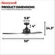 preview thumbnail 32 of 33, 52" Honeywell Lynton Indoor/Outdoor Ceiling Fan with Color Changing LED Light, Remote Control, High Performance Blades