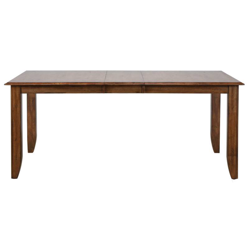 Extendable Dining Table Set for 8 - 72" Rectangular Table with 6 Chairs - Rustic Farmhouse Style