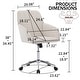 preview thumbnail 15 of 60, Velvet Home Office Chair, Ergonomic Swivel Study Desk Chair, Upholstered Vanity Chair with Backrest Seat and Metal Base