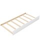 preview thumbnail 9 of 16, Twin Over Pull-out Bunk Bed with Trundle, Wooden Twin Over Twin/Double Twin Bunk Bed, Extendable Bunkbeds w/Ladder & Safety Rail