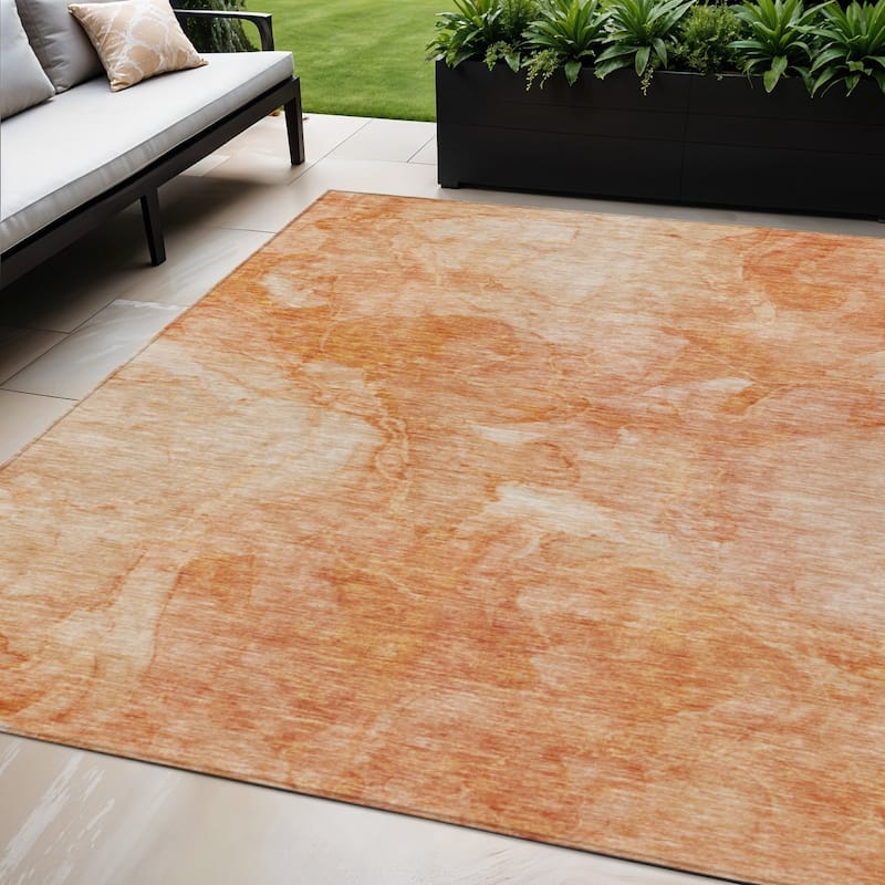 HomeRoots Nautical Transitional Rectangle Outdoor Rug - 5' X 8'