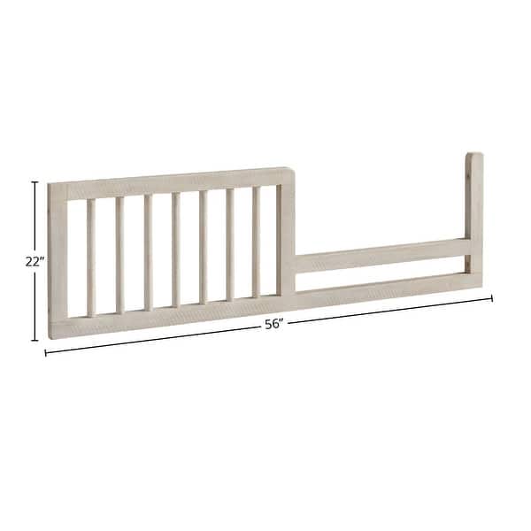 Beck 56" Wide Modern Toddler guardrail, Willow Gray