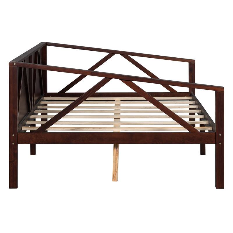 Twin/Full Size Daybed with Solid Wood Frame and Storage - Versatile Sofa and Bed for Small Spaces