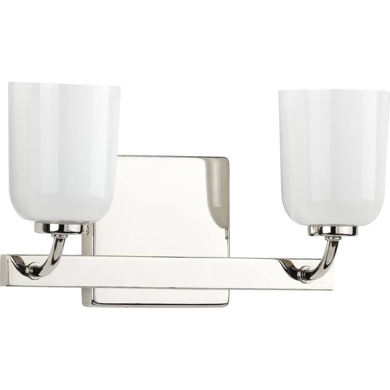 Progress Lighting Moore 2 Light 13" Wide Bathroom Vanity Light - Polished Nickel