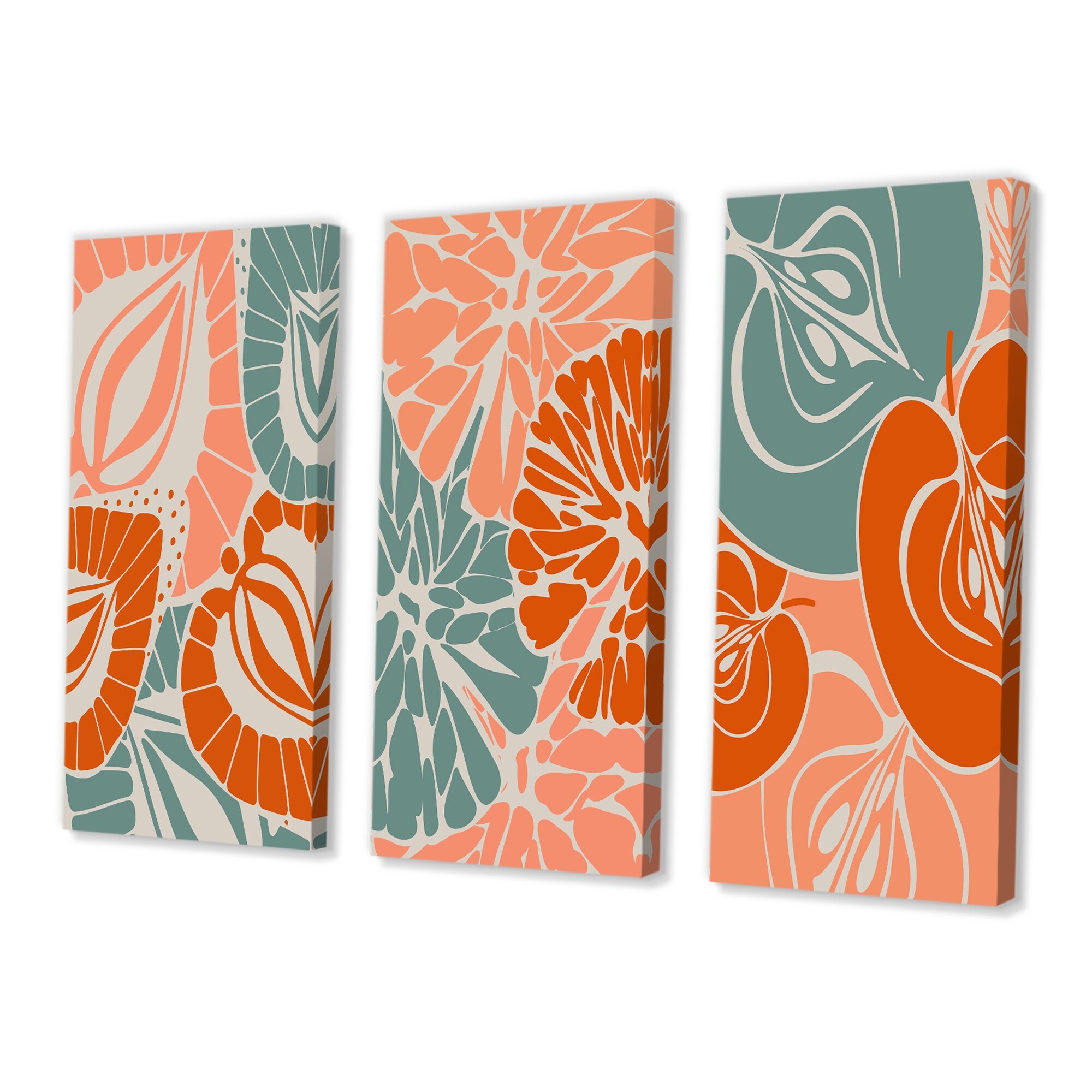 Design Art Retro Strawberry Orange Apple Traditional Artwork-image