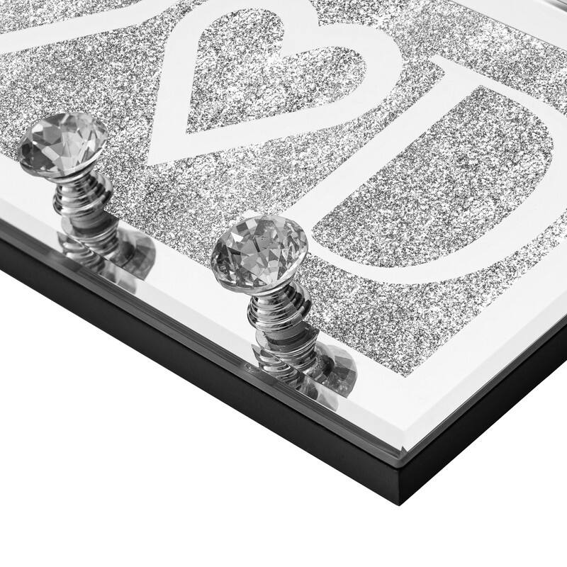 Mirrored Key Holder for Wall Decorative