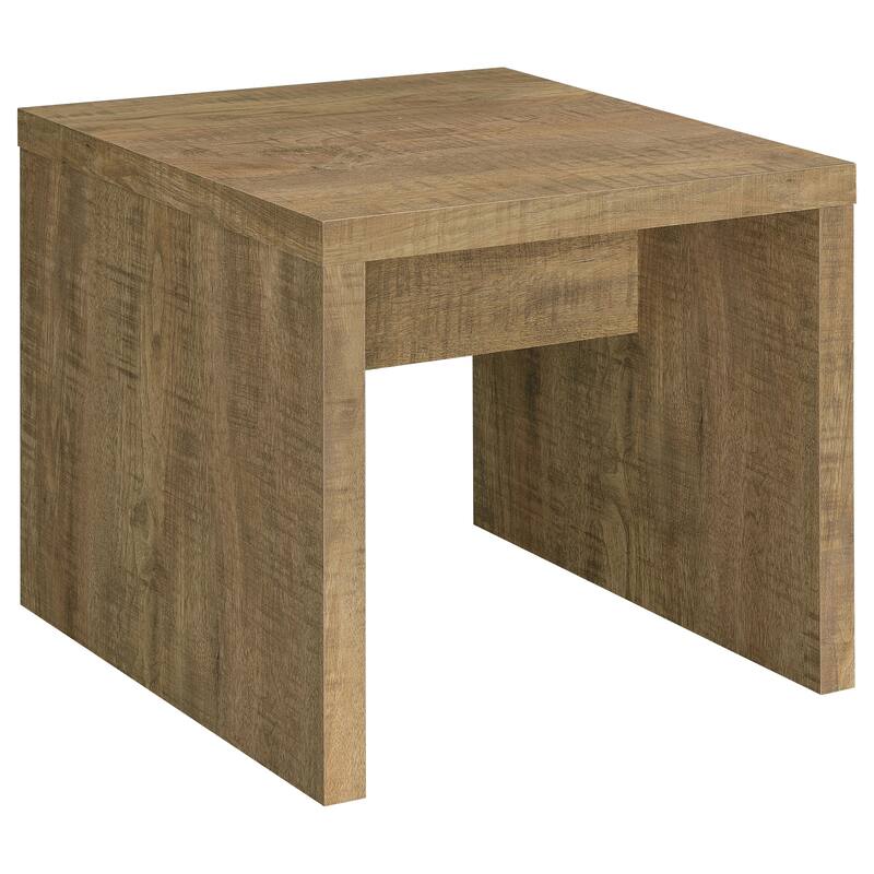 Lynette Square Engineered Wood End Table Mango - Wood - Mango