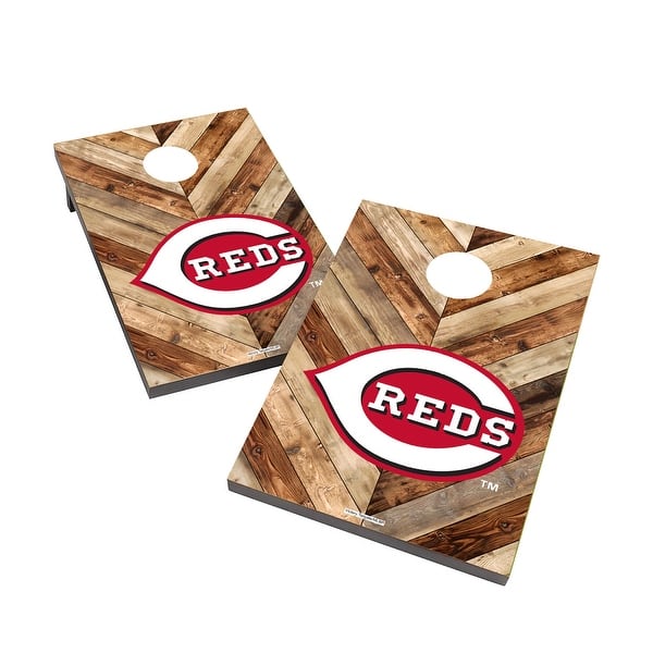 slide 2 of 5, Cincinnati Reds 2x4 MLB Cornhole Bag Toss Include Carry Case