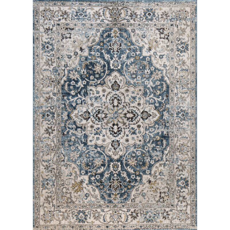 Bashian Bechham Blue Transitional Area Rug