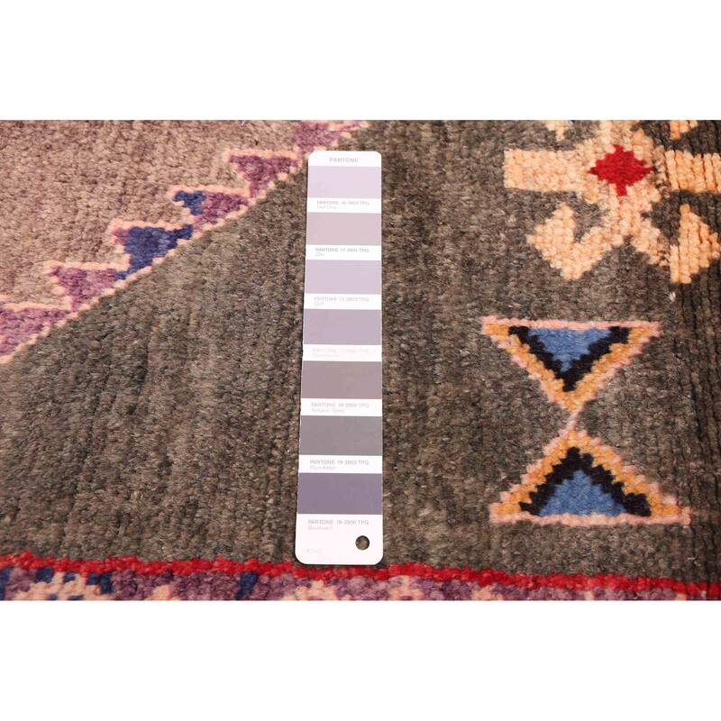 ECARPETGALLERY Hand-knotted Melis Vintage Dark Grey Wool Rug - 5'0 x 7'1