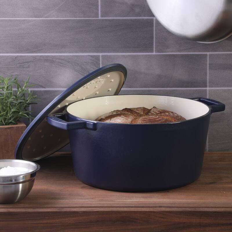 Babish 6 Qt Round Matte Enamel Cast Iron Dutch Oven