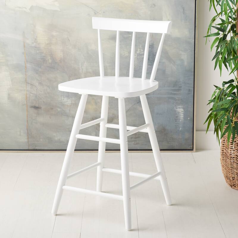 SAFAVIEH Tally Wood 25-inch Counter Stool - 17"W x 17"D x 36"H