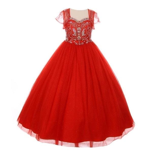 Rhinestone Red Dresses