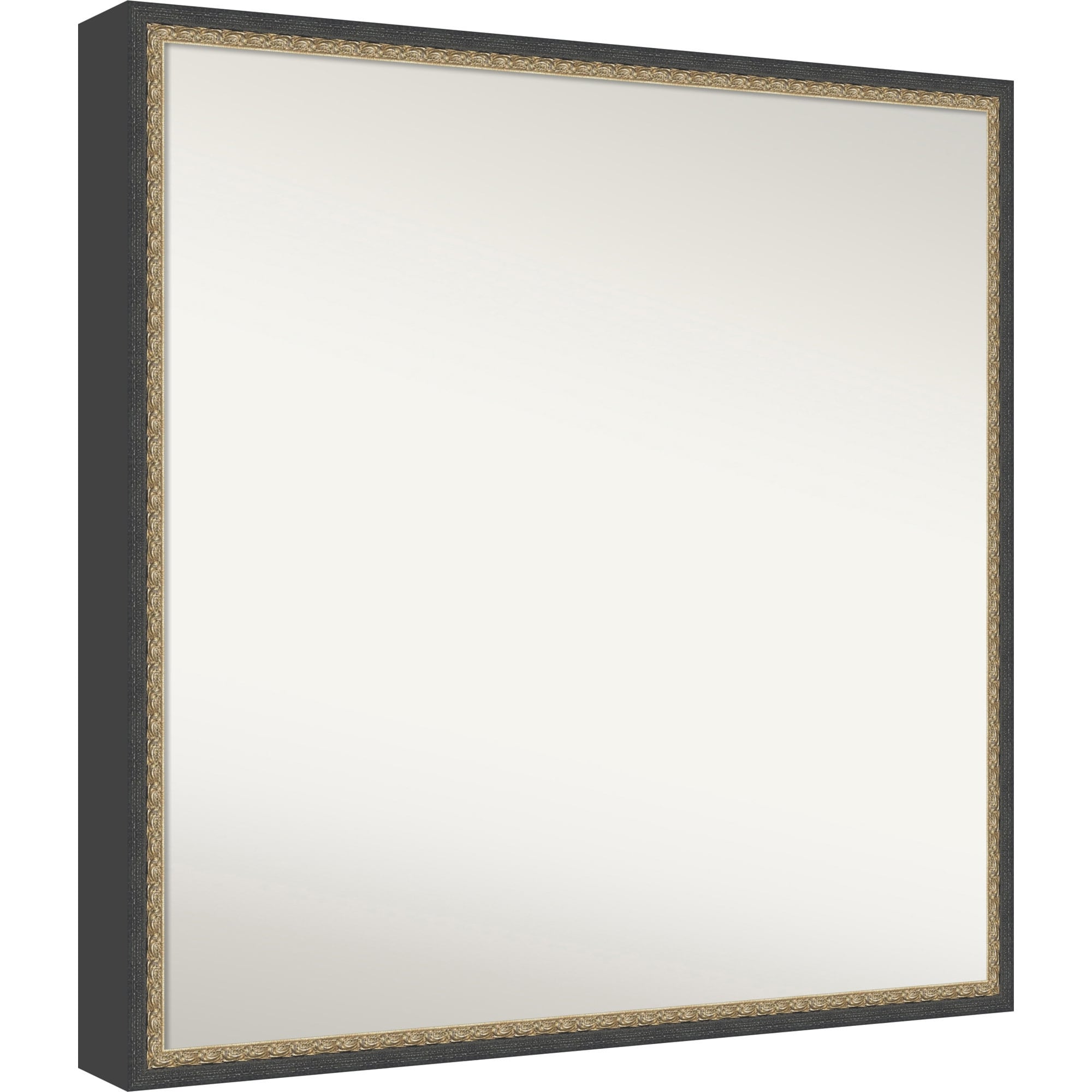 Matinee Black Bronze Non-Beveled Wood Framed Bathroom Vanity Wall Mirror