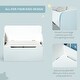 preview thumbnail 7 of 7, Qaba Kids Wooden Toy Storage Box 2 in 1 Design with Seating Bench, White - 23.5" x 11.75" x 19.75"