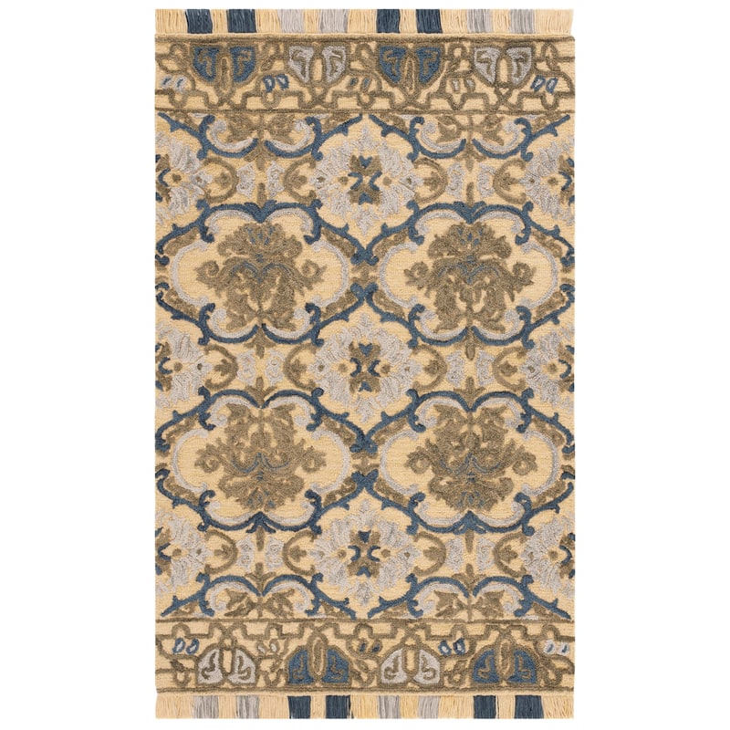 SAFAVIEH Handmade Blossom Parthenia Floral Wool Rug