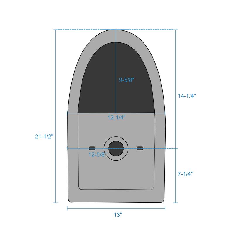 HOROW 1 Piece Dual Flush Elongated Toilet White 0.8 1.28 GPF Seat Included