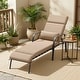 preview thumbnail 11 of 25, Patio Adjustable Chaise Lounge Chair with Cushion and Pillow for Outdoor & Indoor