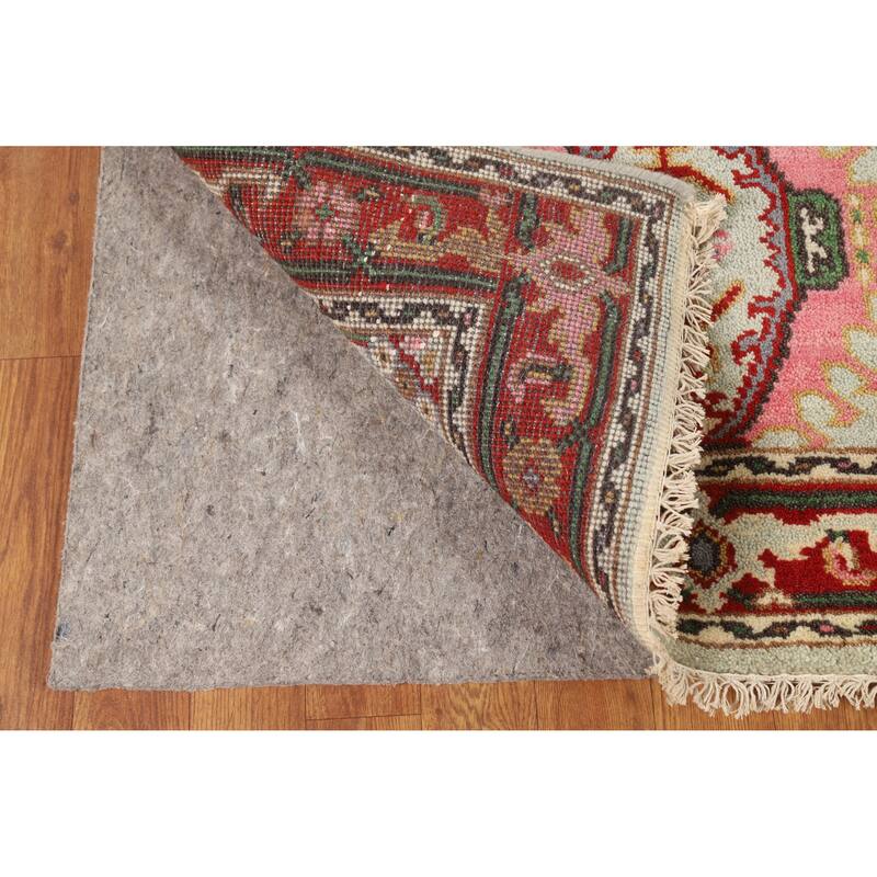 Hand Knotted Oriental 100% Wool Carpet Transitional Geometric Green Khotan Area Rug - 5' 1'' X 3' 1''