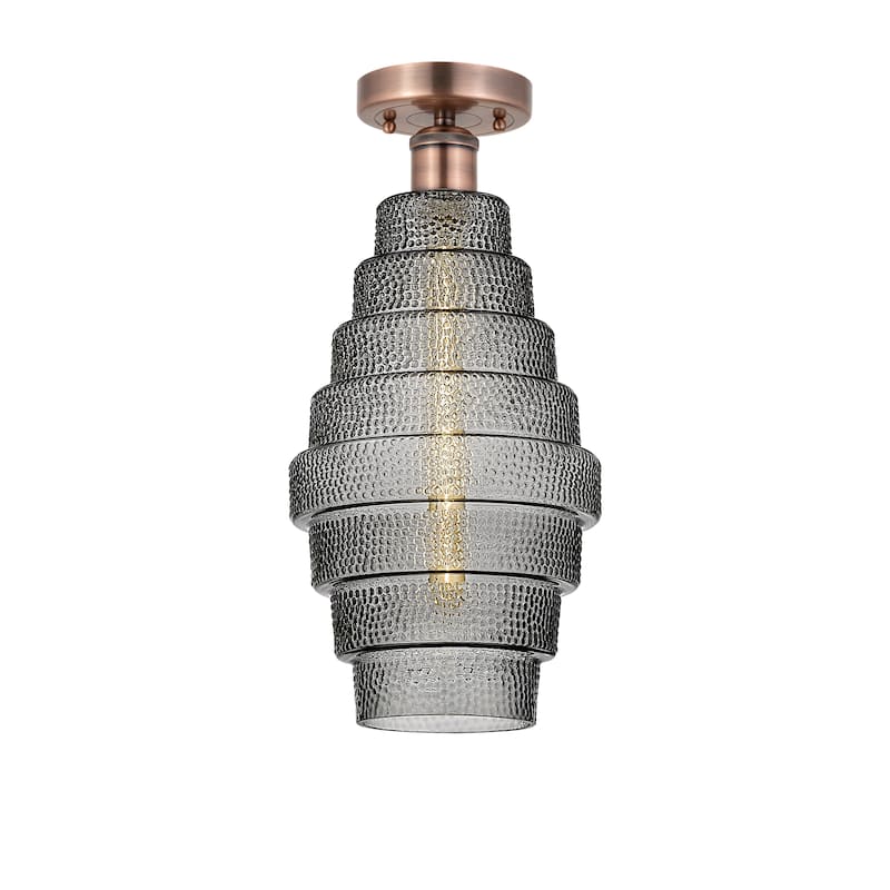 Innovations Lighting Edison Cascade - 1 Light 8" Semi-Flush Mount