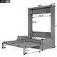 dimension image slide 0 of 2, Queen Size Murphy Bed Cabinet Wall Bed Space-Saving Sleeping Arrangement with Sofa for Small Apartment Studio, Hide Away Bed
