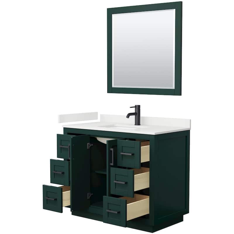 Wyndham Collection WCF292942S-QTZ-UNSM34 Miranda 42" Free Standing